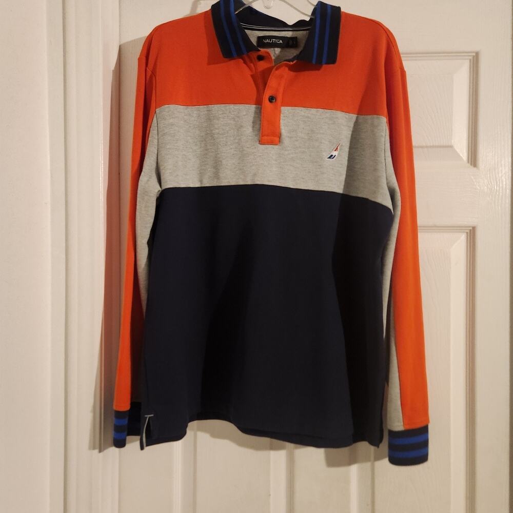 Nautica Mens Long Sleeve Shirt L